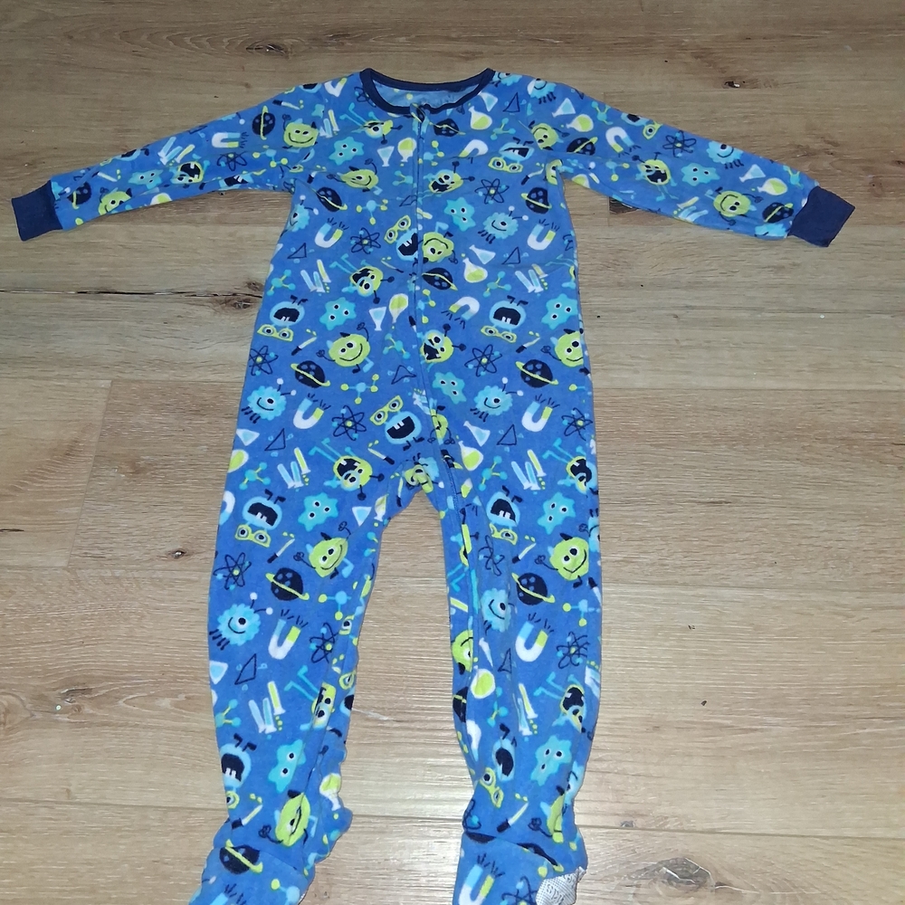 Kids Headquarters Blue Alien Print Footie